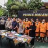 Polres Malang Berhasil Ungkap Peredaran Narkoba 18 Tersangka dan 586 Gram Sabu Diamankan